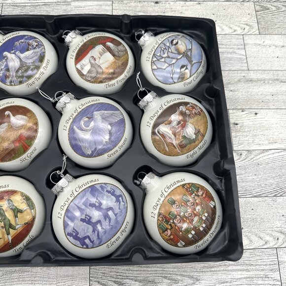 Vintage Sears Roebuck Trimming Traditions 12 days of Christmas Glass Ornaments - Picture 8 of 15